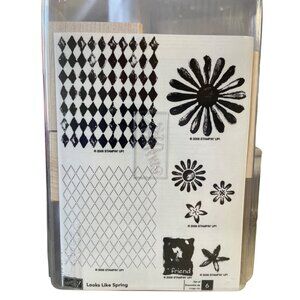 Stampin Up Mounted Rubber Stamp Looks‎ Like Spring Flower Petals